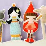 printed soft toy - Snow Whi..