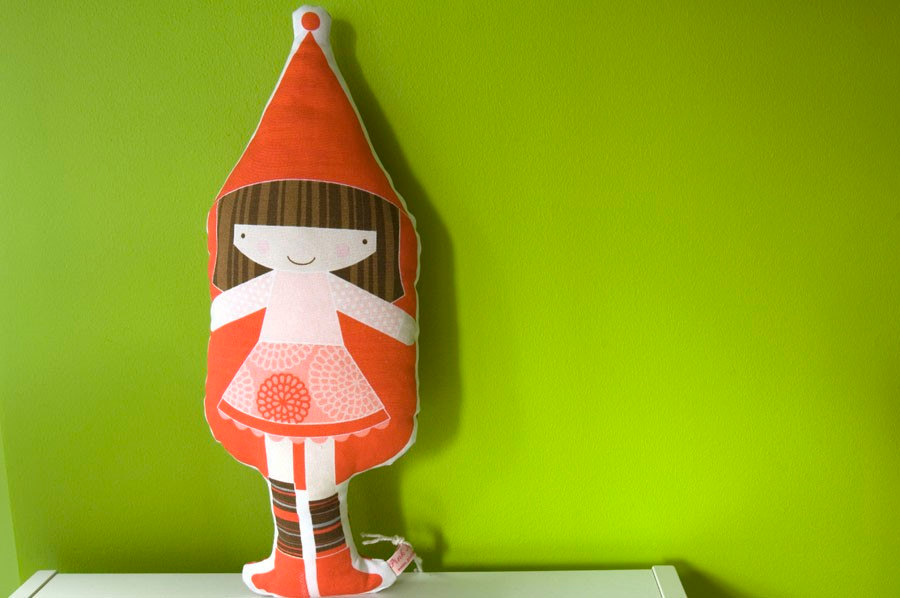 printed soft toy - Little Red Riding Hood