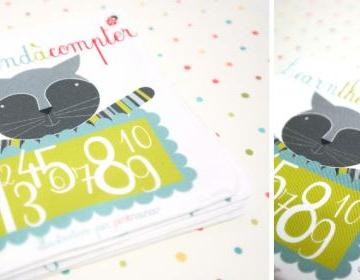 fabric book Learn the Numbers . Apprend &Atilde;&nbsp; compter - in french and english