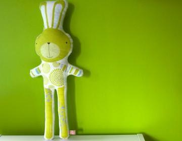 printed soft toy - Simao the rabbit