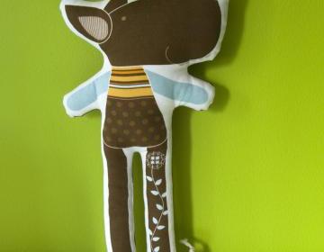 printed soft toy - Tristao the wolf